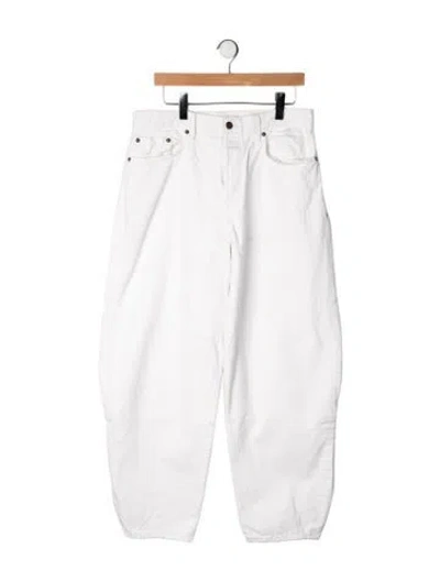 Pre-owned Imogene + Willie High-rise Wide Leg Jeans In Neutrals