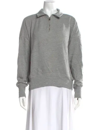 Pre-owned Imogene + Willie Long Sleeve Sweatshirt In Gray