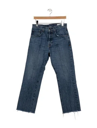 Pre-owned Imogene + Willie Mid-rise Flared Jeans In Blue