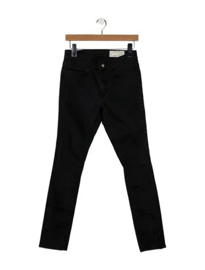 Pre-owned Imogene + Willie Mid-rise Skinny Leg Jeans In Black