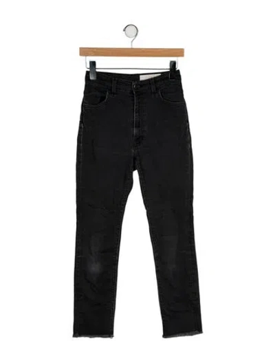 Pre-owned Imogene + Willie Mid-rise Skinny Leg Jeans In Black