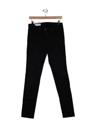 Pre-owned Imogene + Willie Mid-rise Skinny Leg Jeans In Black