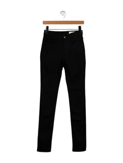 Pre-owned Imogene + Willie Mid-rise Skinny Leg Jeans In Black