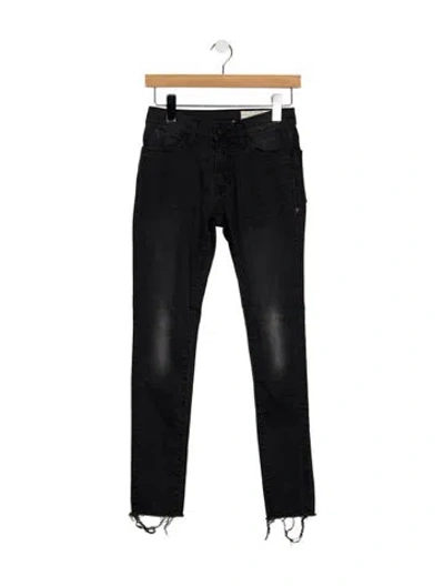 Pre-owned Imogene + Willie Mid-rise Skinny Leg Jeans In Black