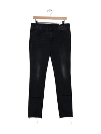 Pre-owned Imogene + Willie Mid-rise Skinny Leg Jeans In Black