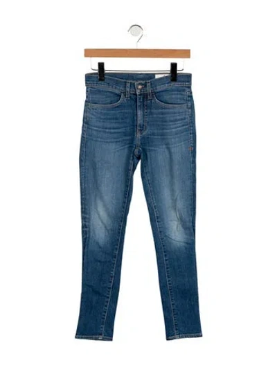 Pre-owned Imogene + Willie Mid-rise Skinny Leg Jeans In Blue