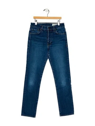 Pre-owned Imogene + Willie Mid-rise Skinny Leg Jeans In Blue