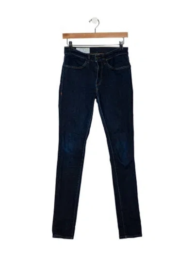 Pre-owned Imogene + Willie Mid-rise Skinny Leg Jeans In Blue