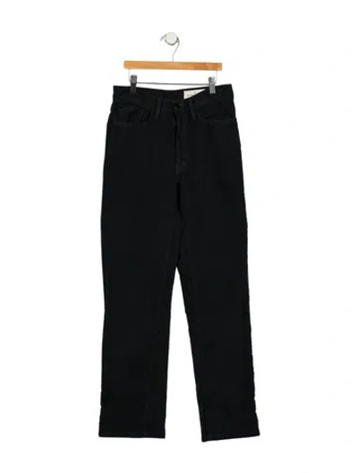 Pre-owned Imogene + Willie Mid-rise Straight Leg Jeans In Black