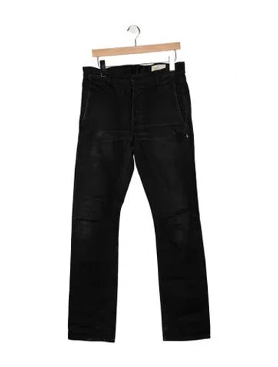 Pre-owned Imogene + Willie Mid-rise Straight Leg Jeans In Black