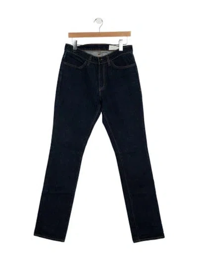 Pre-owned Imogene + Willie Mid-rise Straight Leg Jeans In Black