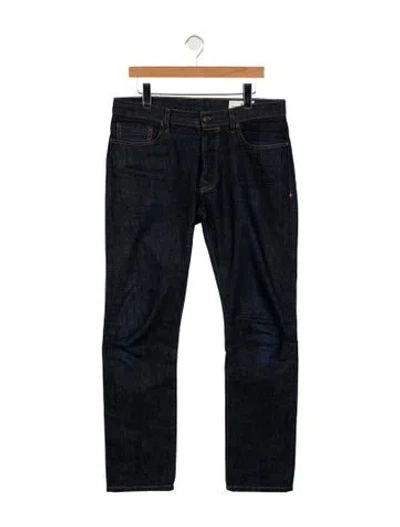 Pre-owned Imogene + Willie Mid-rise Straight Leg Jeans In Blue