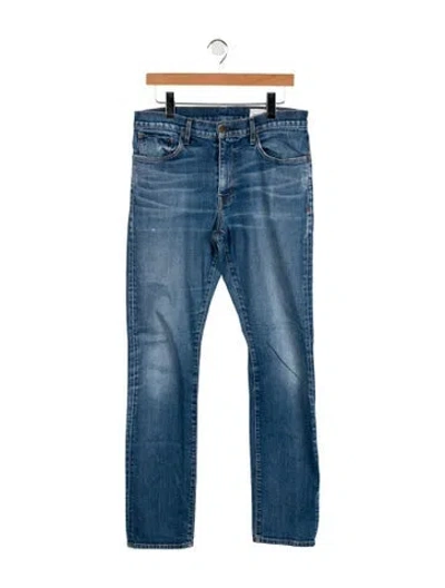 Pre-owned Imogene + Willie Mid-rise Straight Leg Jeans In Blue