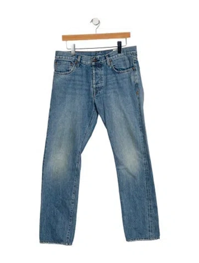 Pre-owned Imogene + Willie Mid-rise Straight Leg Jeans In Blue