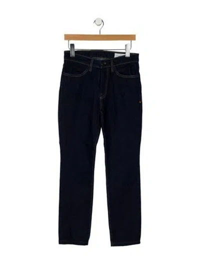 Pre-owned Imogene + Willie Mid-rise Straight Leg Jeans In Blue