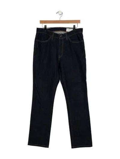 Pre-owned Imogene + Willie Mid-rise Straight Leg Jeans In Blue
