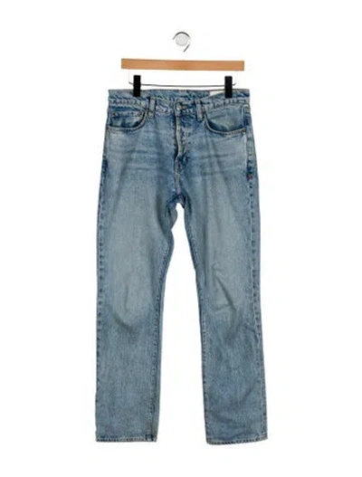 Pre-owned Imogene + Willie Mid-rise Straight Leg Jeans In Blue