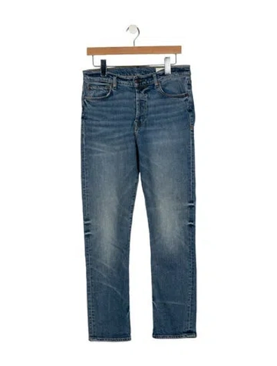 Pre-owned Imogene + Willie Mid-rise Straight Leg Jeans In Blue