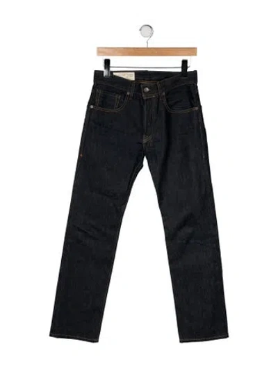 Pre-owned Imogene + Willie Mid-rise Straight Leg Jeans In Blue