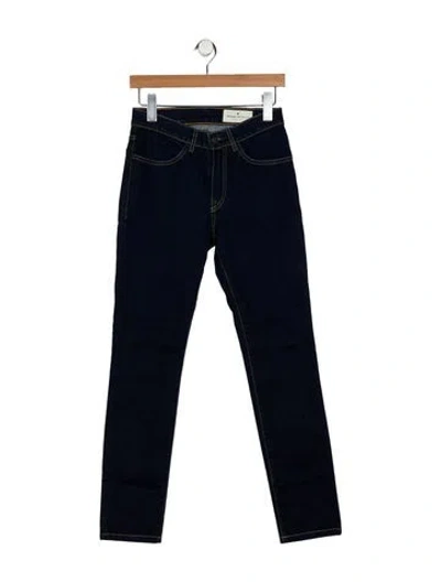 Pre-owned Imogene + Willie Mid-rise Straight Leg Jeans In Blue