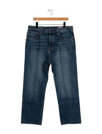 Pre-owned Imogene + Willie Mid-rise Straight Leg Jeans In Blue