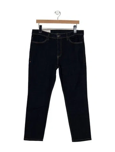 Pre-owned Imogene + Willie Mid-rise Straight Leg Jeans In Blue