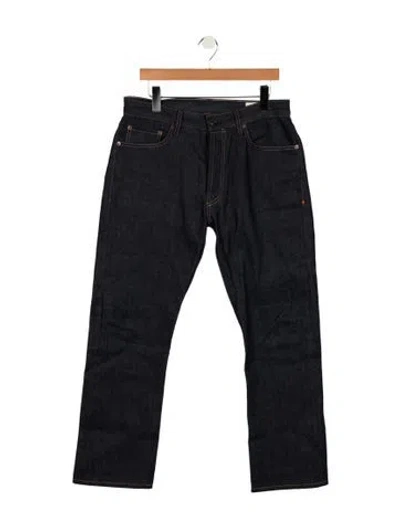 Pre-owned Imogene + Willie Mid-rise Straight Leg Jeans In Blue
