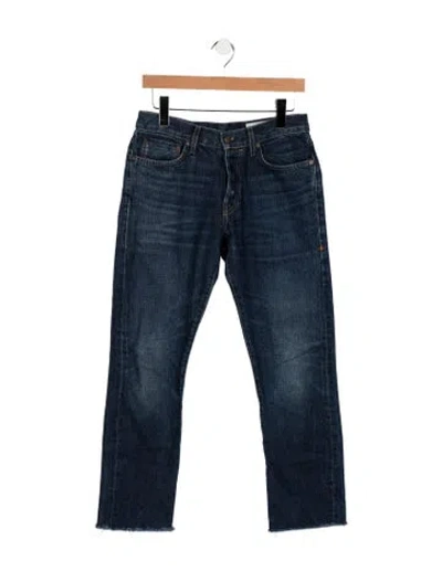 Pre-owned Imogene + Willie Mid-rise Straight Leg Jeans In Blue