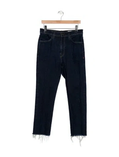 Pre-owned Imogene + Willie Mid-rise Straight Leg Jeans In Blue