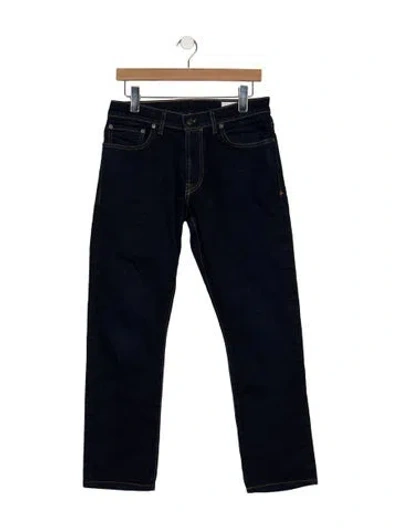 Pre-owned Imogene + Willie Mid-rise Straight Leg Jeans In Blue