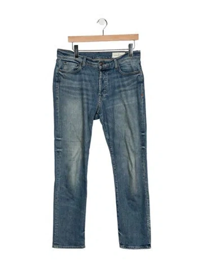 Pre-owned Imogene + Willie Mid-rise Straight Leg Jeans In Blue