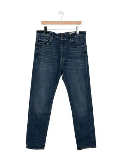 Pre-owned Imogene + Willie Mid-rise Straight Leg Jeans In Blue