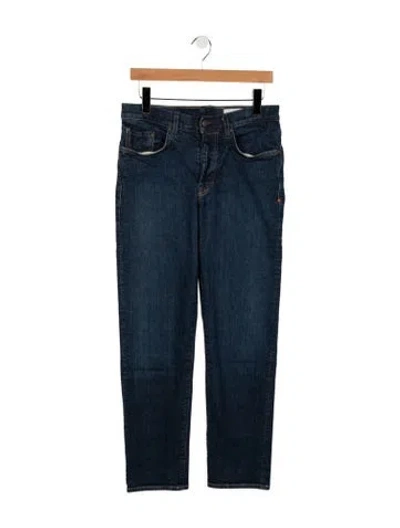 Pre-owned Imogene + Willie Mid-rise Straight Leg Jeans In Blue