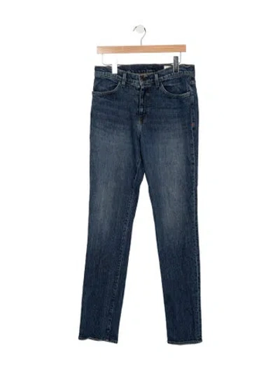 Pre-owned Imogene + Willie Mid-rise Straight Leg Jeans In Blue