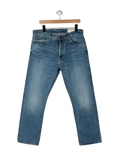 Pre-owned Imogene + Willie Mid-rise Straight Leg Jeans In Blue
