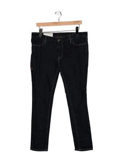 Pre-owned Imogene + Willie Mid-rise Straight Leg Jeans In Blue