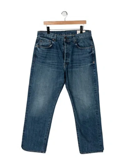 Pre-owned Imogene + Willie Mid-rise Straight Leg Jeans In Blue