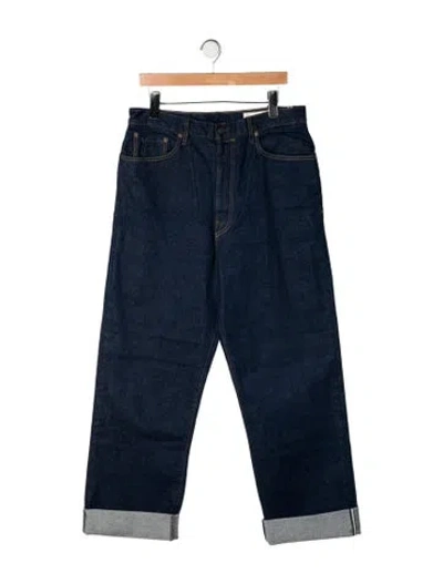 Pre-owned Imogene + Willie Mid-rise Straight Leg Jeans In Blue