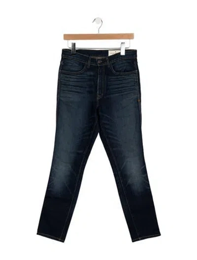 Pre-owned Imogene + Willie Mid-rise Straight Leg Jeans In Blue