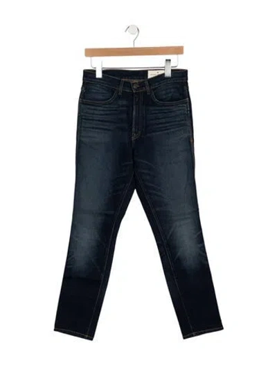 Pre-owned Imogene + Willie Mid-rise Straight Leg Jeans In Blue