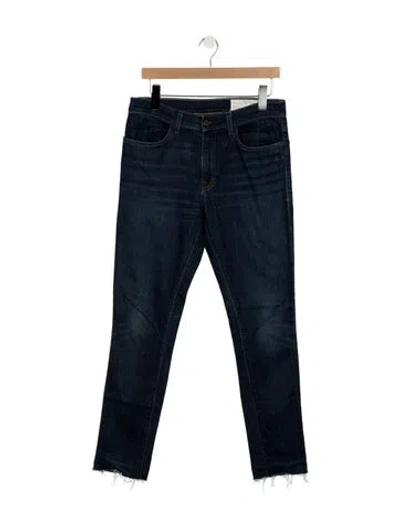 Pre-owned Imogene + Willie Mid-rise Straight Leg Jeans In Blue