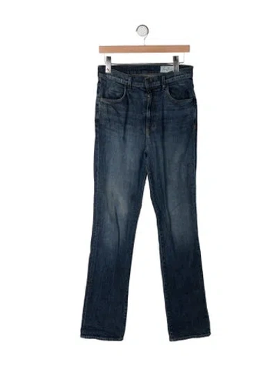 Pre-owned Imogene + Willie Mid-rise Straight Leg Jeans In Blue