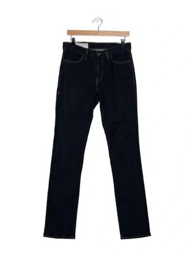 Pre-owned Imogene + Willie Mid-rise Straight Leg Jeans In Blue