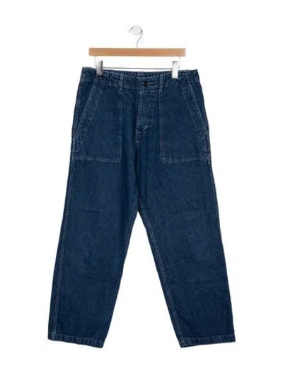 Pre-owned Imogene + Willie Mid-rise Straight Leg Jeans In Blue