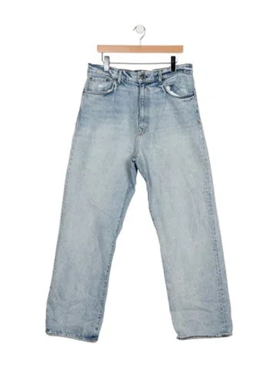 Pre-owned Imogene + Willie Mid-rise Straight Leg Jeans In Blue