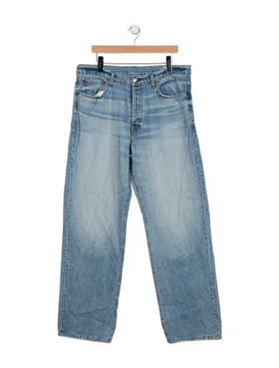 Pre-owned Imogene + Willie Mid-rise Straight Leg Jeans In Blue