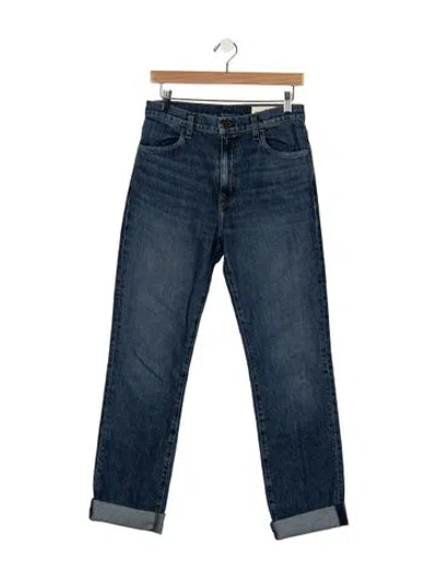 Pre-owned Imogene + Willie Mid-rise Straight Leg Jeans In Blue