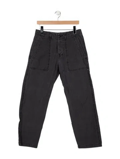 Pre-owned Imogene + Willie Mid-rise Straight Leg Jeans In Grey