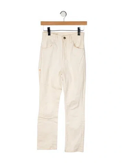 Pre-owned Imogene + Willie Mid-rise Straight Leg Jeans In Neutral