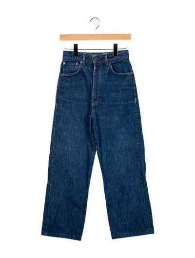 Pre-owned Imogene + Willie Mid-rise Wide Leg Jeans In Blue